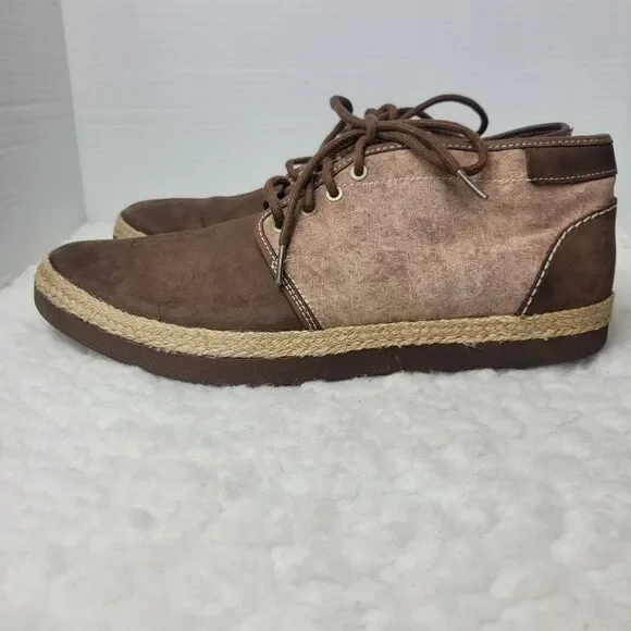 UGG Australia Chukka Vibram Sole Shoes Men’s 11.5 Brown Beige 1002236 - Picture 3 of 9